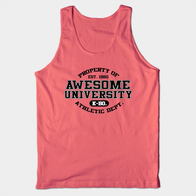 Awesome University Athletic Dept Tank Top by K-Bo.